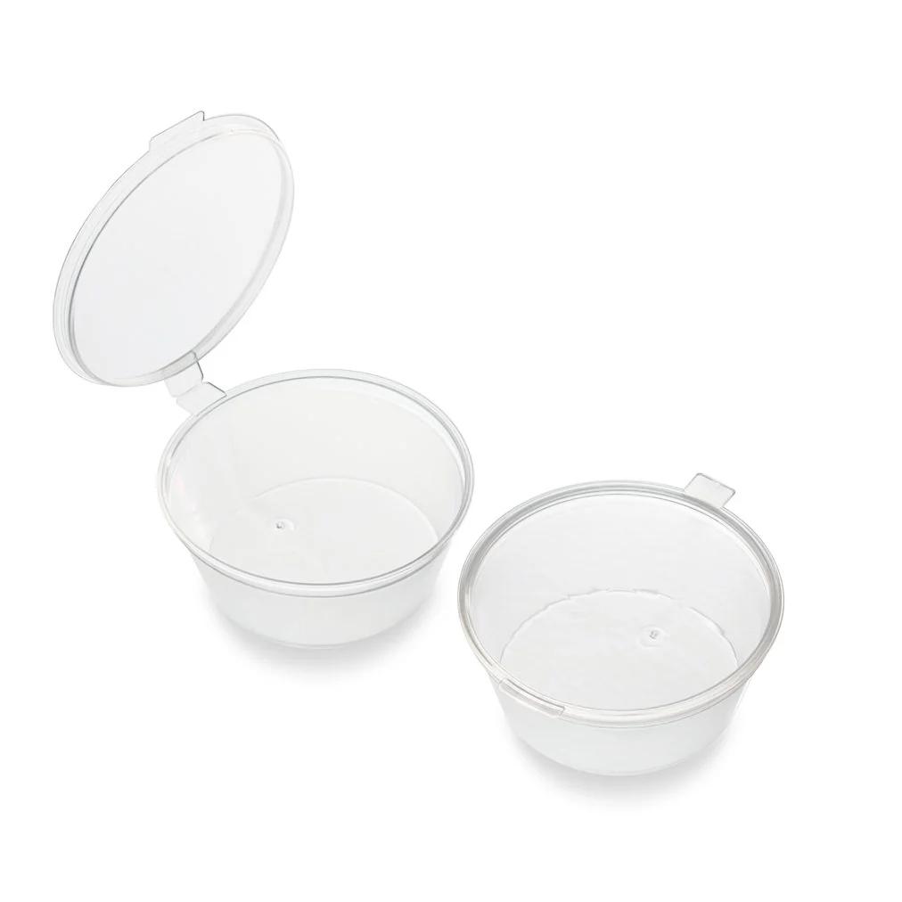 2oz Hinged Sauce Pot/Cup - 1000 pack