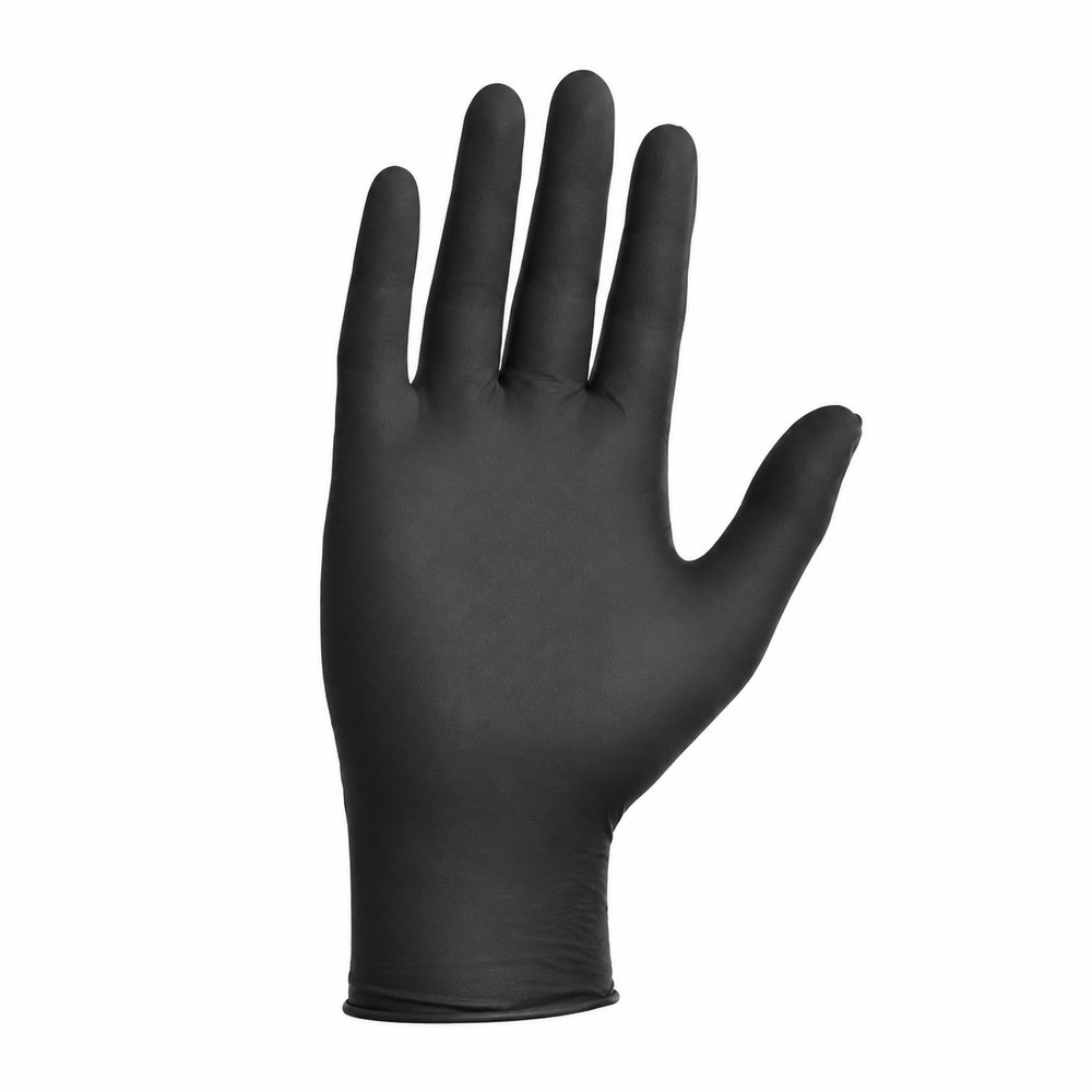 Black Nitrile Gloves Medium (Powder-free)