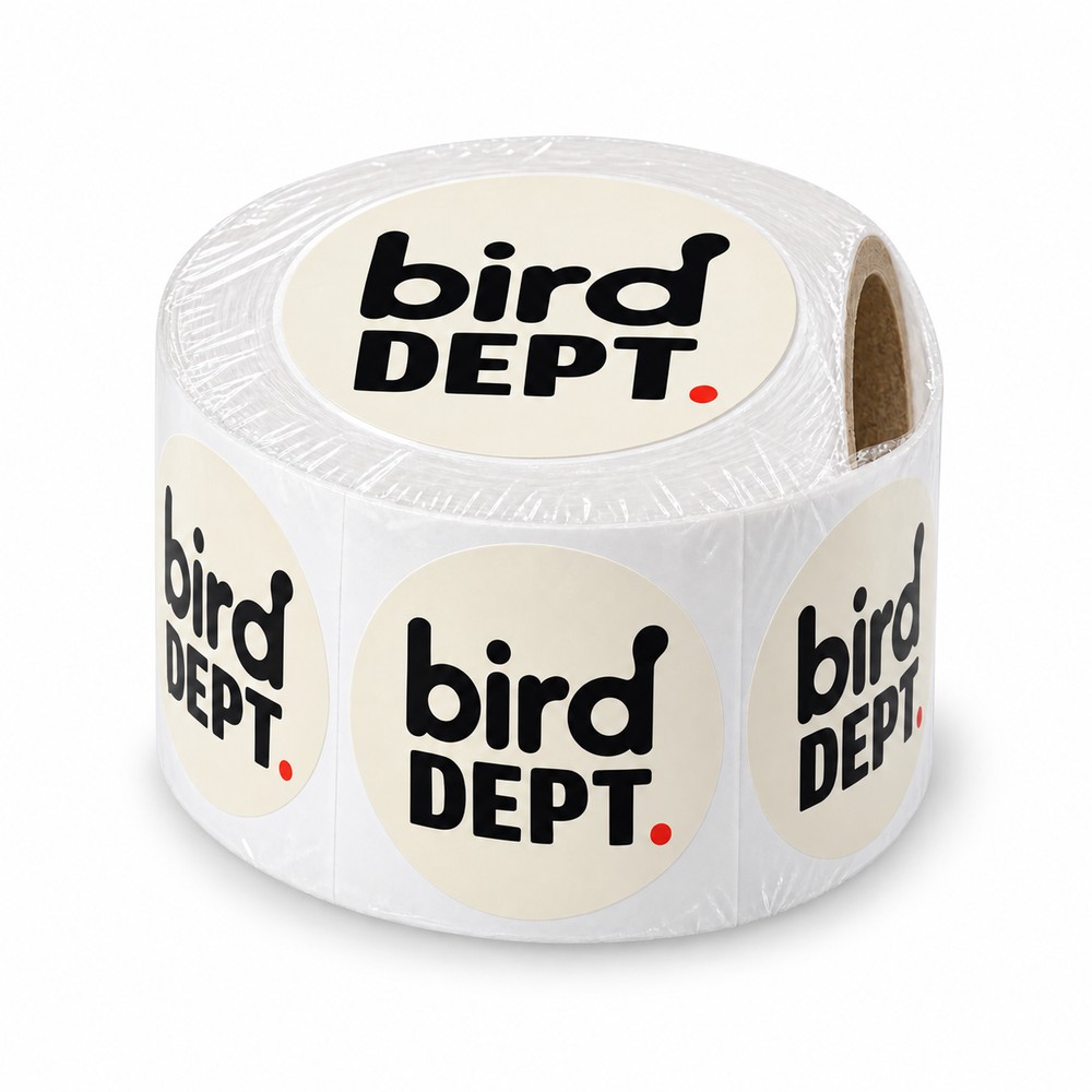 Bird Dept Logo Round Stickers