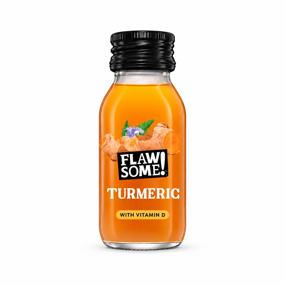 Flawsome! Daily Defence Turmeric + Vitamin D Shot 12 x 60ml