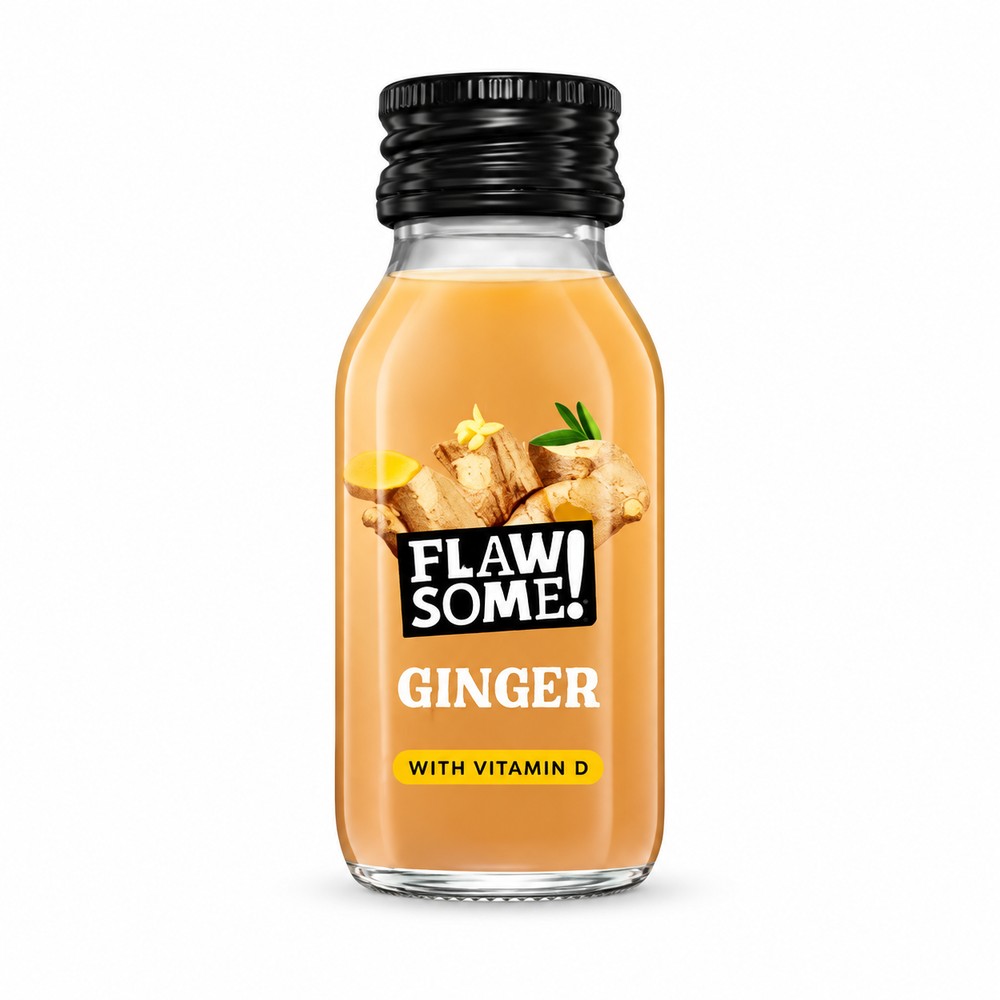Flawsome! Immunity Kick Ginger + Vitamin D Shot