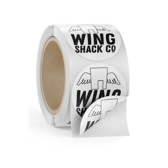 Wing Shack Co Logo Sticker Roll (1 x 1000)